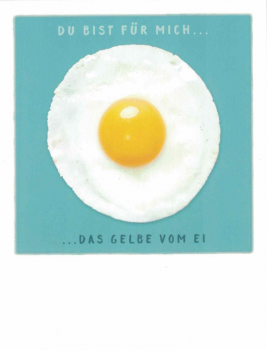 PolaCARD "Spiegel-Ei" Postkarte, Größe: 14,0x10,8 cm