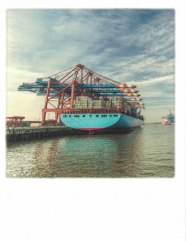 PolaCARD "HH Containerhafen" Postkarte, Größe: 14,0x10,8 cm