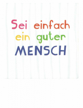 PolaCARD "Guter Mensch" Postkarte, Größe: 14,0x10,8 cm