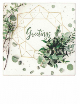 PolaCARD "Modern wreath" Postkarte, Größe: 14,0x10,8 cm