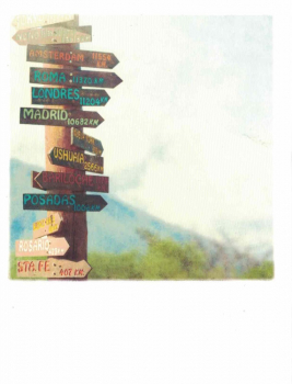 PolaCARD "Travel Signs" Postkarte, Größe: 14,0x10,8 cm