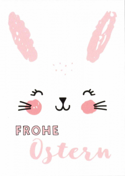 „Frohe Ostern“ Postkarte, Größe: 10,5x14,8cm