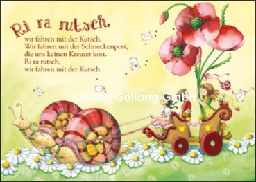 Nina Chen "Ri ra rutsch,..." Postkarte, Größe: 10,5x14,8cm