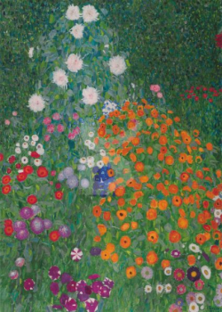 Gustav Klimt "Bauerngarten (Ausschnitt)" Postkarte, Größe: 10,5x15 cm