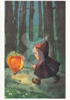 Mili Weber "Leuchte mir, Laternchen" Postkarte, Größe: 10,5x15 cm