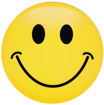 "Smiley" Postkarte rund ∅ 14cm
