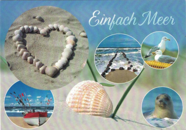 "Einfach Meer" Postkarte, Größe: 10,5x15 cm