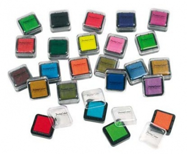 Pretty Color Pigment Stempelkissen „rot“ in Kunsstoffbox 3,3 x 3,3 cm