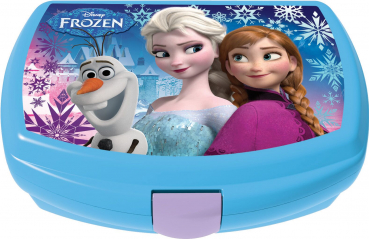 Trudeau, Disney "Frozen" Frischhaltebox, Brotbox blau: Elsa & Anna & Olaf 18x12x7cm