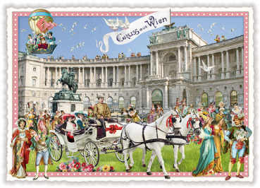 Edition Tausendschön Karlskirche Wien PK220 Postkarte Grußkarte Postcrossing
