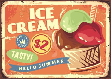 „Hello Summer - Ice Cream“ #3 Postkarte, Größe: 10,5x14,8cm