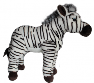 „Zebra“ stehend: Plüschtier, Größe: 30cm