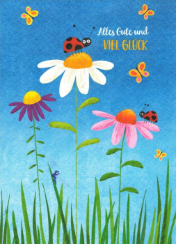Charis Bartsch Nr. PV6708 "Alles Gute und VIEL GLÜCK" Postkarte Größe: 10,5x15 cm