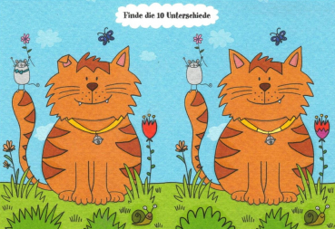 Charis Bartsch Nr. PV6712 "Katzen-Rätsel" Postkarte Größe: 10,5x15 cm