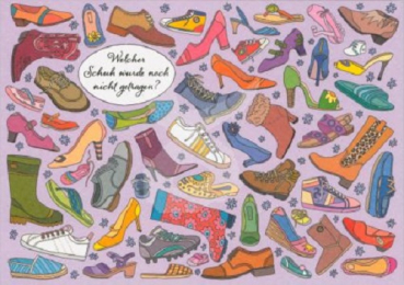 Charis Bartsch Nr. PK6073 "Welcher Schuh...?" Postkarte Größe: 10,5x15 cm