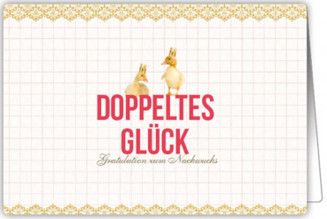 Doppelkarte Doppeltes Glück