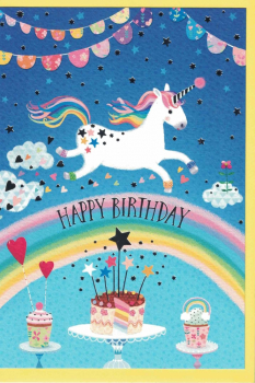 Edition Gollong „Mila Marquis“: "Happy Birthday" Einhorn