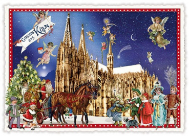 Edition Tausendschön 3D-Städte-Postkarte "Weihnachten in Köln" PK805 Größe: 10,5x15 cm