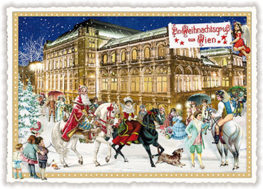 Edition Tausendschön  "Weihnachten Staatsoper Wien",  PK166 Größe: 10,5x15 cm
