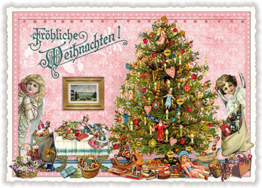 Edition Tausendschön "Fröhliche Weihnachten !", Weihnachtsbaum PK280 Größe: 10,5x15 cm