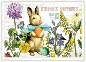 Edition Tausendschön "Frohe Ostern" PK844 Osterhase Größe: 10,5x15 cm