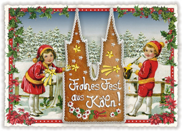 Edition Tausendschön "Frohes Fest aus Köln!" PK394 Größe: 10,5x15 cm