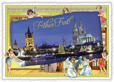 Edition Tausendschön "Frohes Fest! Weihnachten Köln" PK64 Größe: 10,5x15 cm