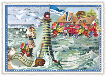 Edition Tausendschön "Am Meer - Gruss von der See" PK28 Postkarte Größe: 10,5x15 cm