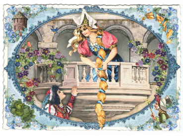 Edition Tausendschön "Rapunzel" PK973 Postkarte Größe: 10,5x15 cm