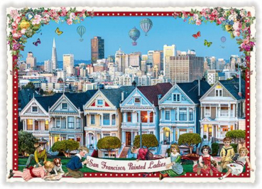 Edition Tausendschön "San Francisco - Painted Ladies" PK1020 Postkarte Größe: 10,5x15 cm