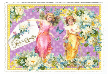 Edition Tausendschön "Viele Grüße" PK216 Postkarte Größe: 10,5x15 cm