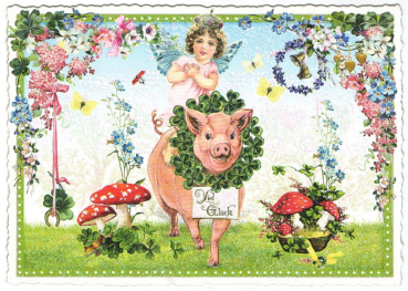 Edition Tausendschön "Viel Glück" PK321 Postkarte Größe: 10,5x15 cm