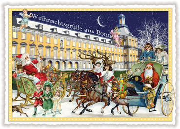 Edition Tausendschön "Weihnachtsgrüße aus Bonn" PK112 Postkarte Größe: 10,5x15 cm