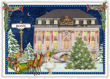 Edition Tausendschön "Weihnachten Bonn" PK395 Postkarte Größe: 10,5x15 cm