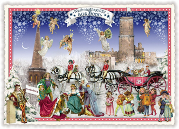 Edition Tausendschön "Weihnachtsgrüße aus Bonn" PK396 Postkarte Größe: 10,5x15 cm