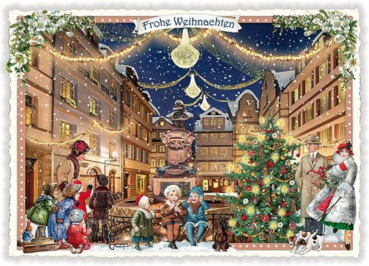 Edition Tausendschön "Frohe Weihnachten - Altstadt Frankfurt" PK882 Größe: 10,5x15 cm