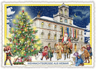 Edition Tausendschön "Weihnachtsgrüsse aus Weimar" PK353 Größe: 10,5x15 cm