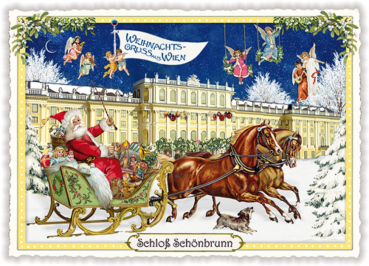 Edition Tausendschön "Wien, Schloss Schönbrunn, Weihnachten", PK465 Größe: 10,5x15 cm