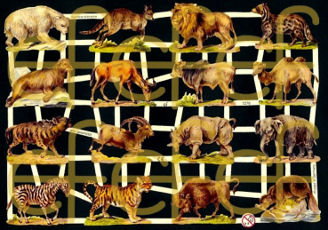 "Wilde Tiere l, Jugendtraum", 7276, mit Glimmer, Glanzbilder, Größe: 16,5 x 23,5 cm