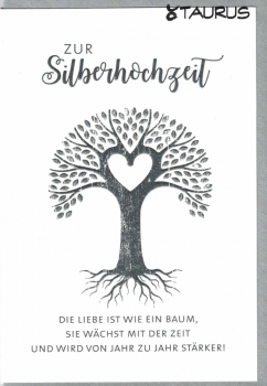 getty images „Zur Silberhochzeit“: Doppelkarte 12x17,2cm