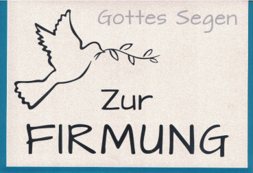 madebymaggie „Zur Firmung“: Doppelkarte 12x17,2cm