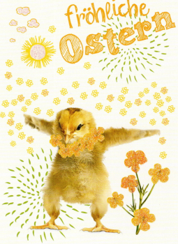 Ute Bornholt „Fröhliche Ostern“ Postkarte, Größe: 10,5x14,8cm