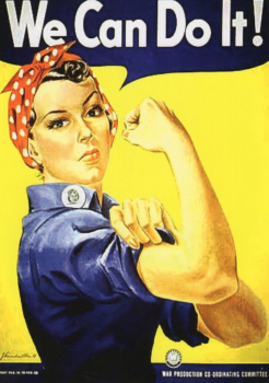 "We Can Do It!" Plakat Postkarte, Größe: 10,5x15 cm