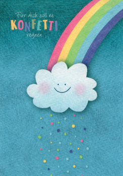 Charis Bartsch Nr. PV6893 "Konfetti-Regen" Postkarte Größe: 10,5x15 cm