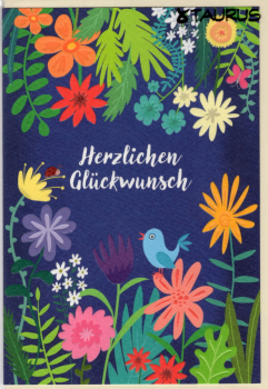 Charis Bartsch „Herzlichen Glückwunsch“ Doppelkarte 12x17,2cm