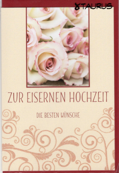 „Zur Eisernen Hochzeit“: Doppelkarte 12x17,2cm