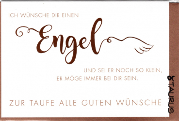„Engel“ Taufe Grußkarte, Doppelkarte 12x17,2cm