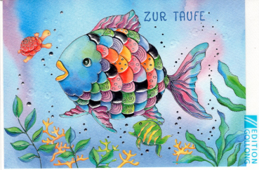 Nina Chen „Zur Taufe“ Grußkarte, Doppelkarte 12x17,2cm