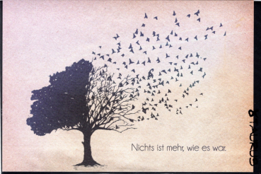 „Nichts ist mehr, wie es war.“: Doppelkarte, Trauerkarte 12x17,2cm