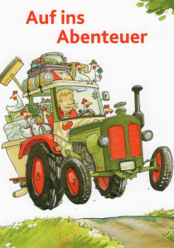 Lieselotte "Auf ins Abenteuer" Postkarte Größe: 10,5x15 cm